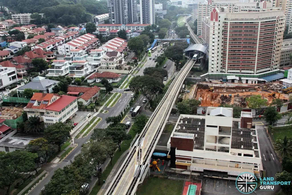 Ten Mile Junction Station/Depot: Looking towards Choa Chu Kang