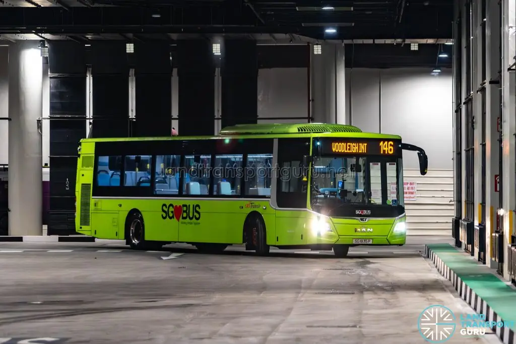 Bus 146 - SBS Transit MAN A22 Euro 6 (SG1835P)