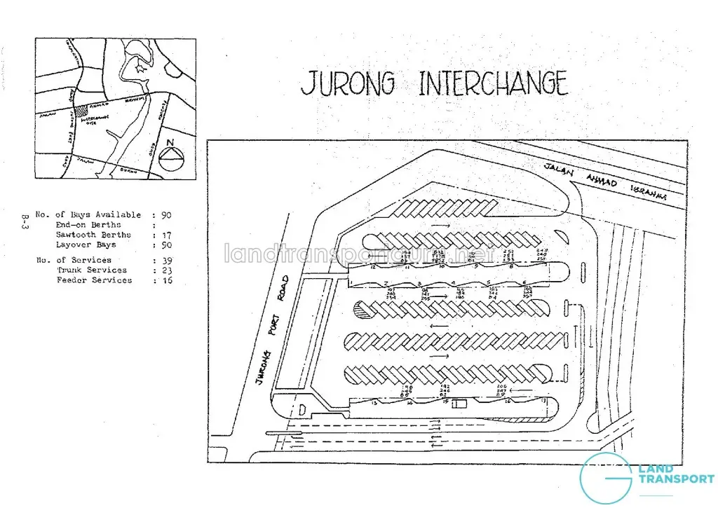 Layout of old Jurong Bus Interchange